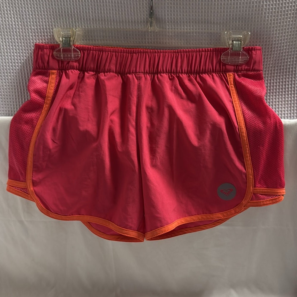 Roxy Coral Orange Dry Flight Shorts RN 114199 Lined Running Sport Workout Sz XS
